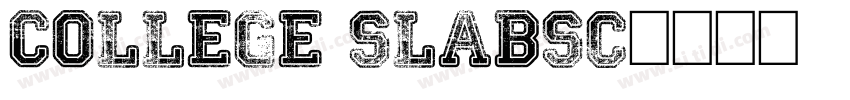 college SlabSC字体转换